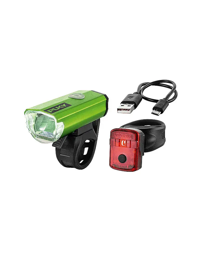 Set di illuminazione per bicicletta Lumi verde