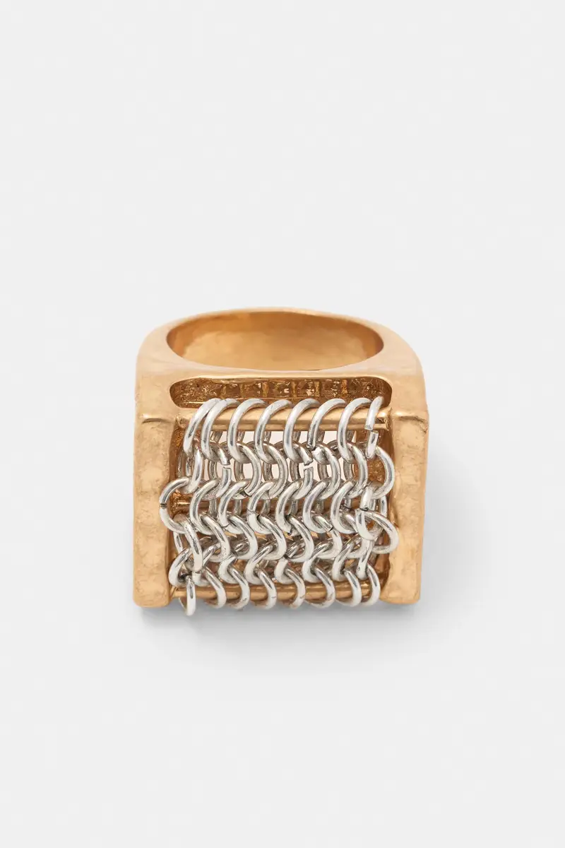 Anello Catene Argento