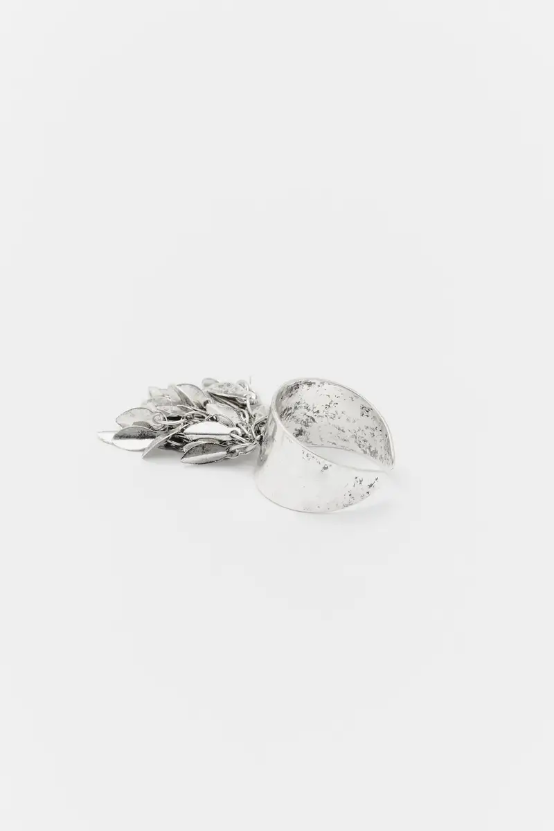 Anello Foglie Argento miniatura 3