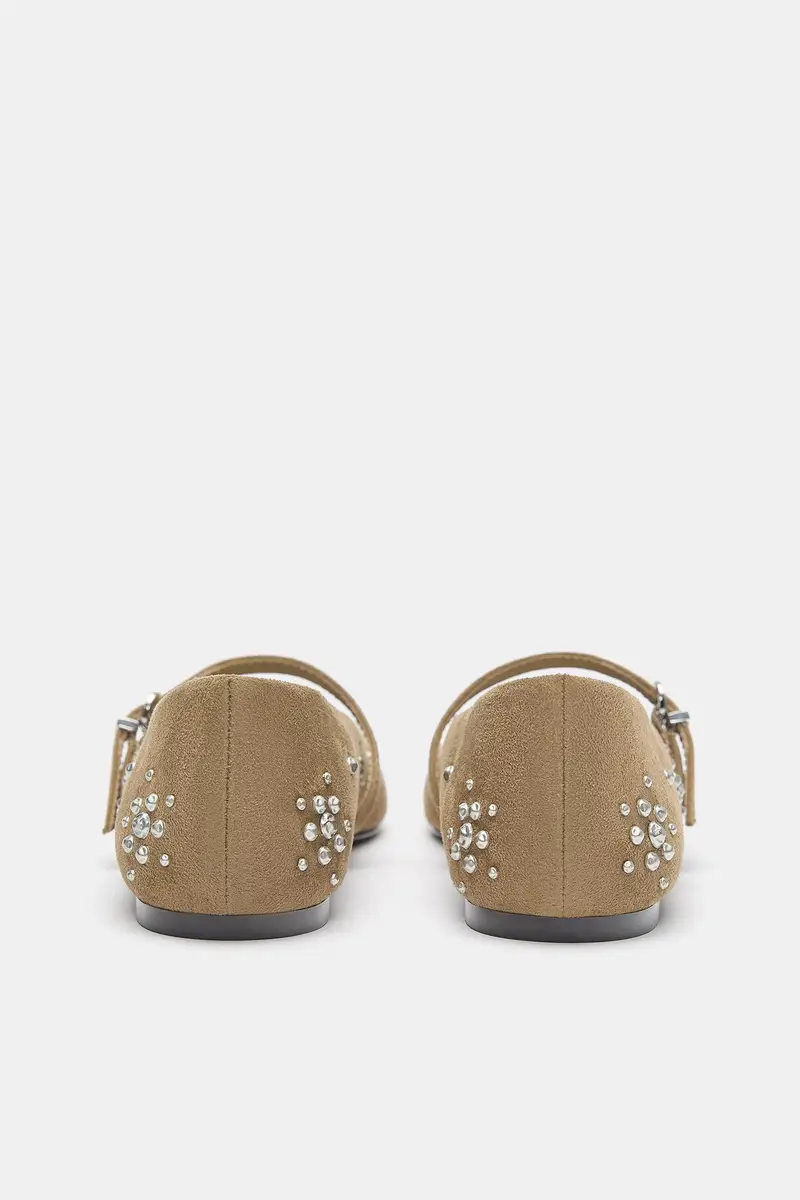 Pull&Bear Ballerine Beige 4194788 miniatura 3