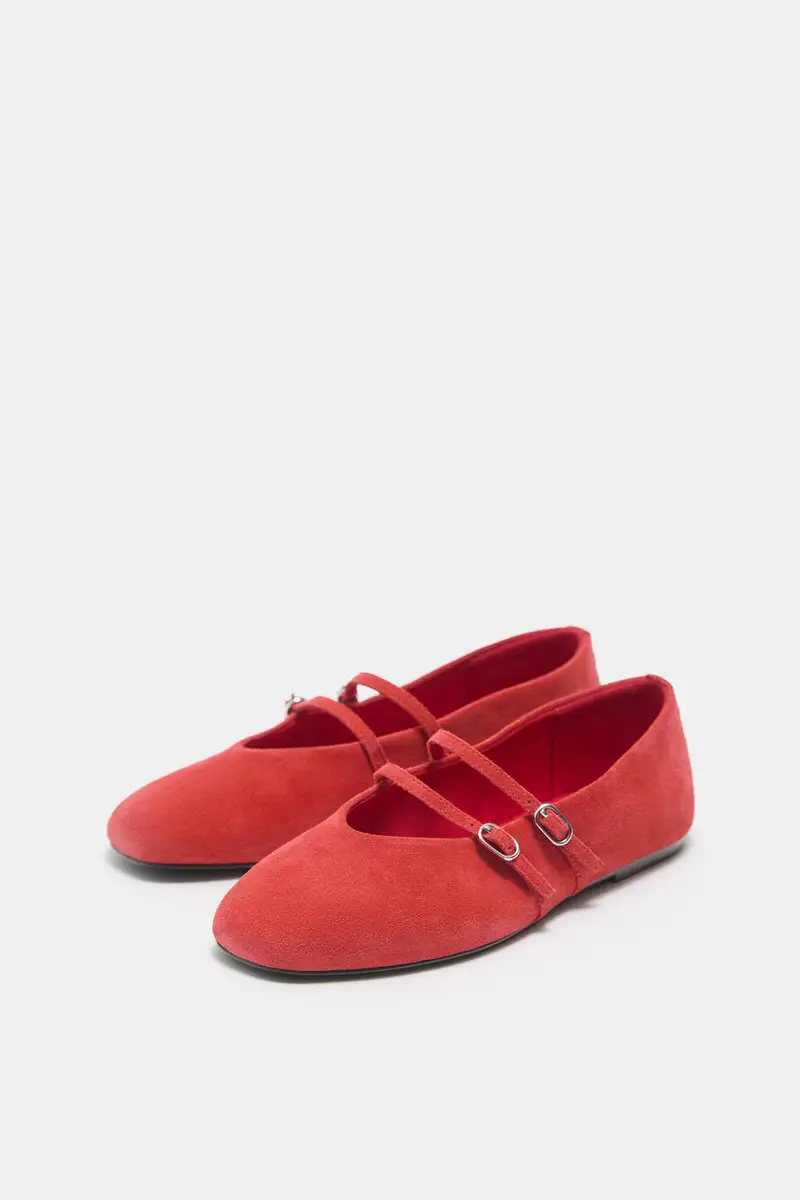 Pull&Bear Ballerine Rosso 4261341 miniatura 2
