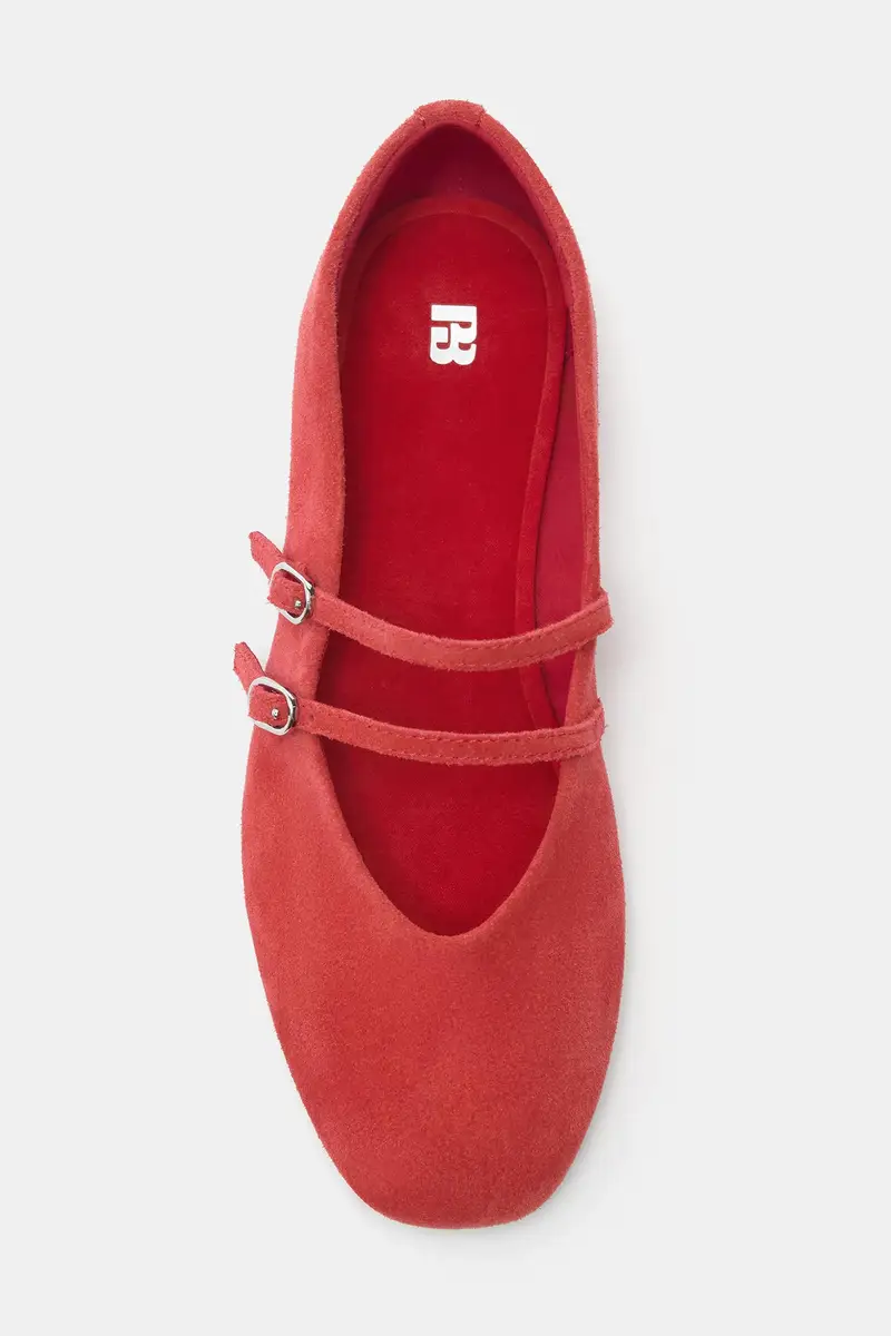 Pull&Bear Ballerine Rosso 4261341 miniatura 3