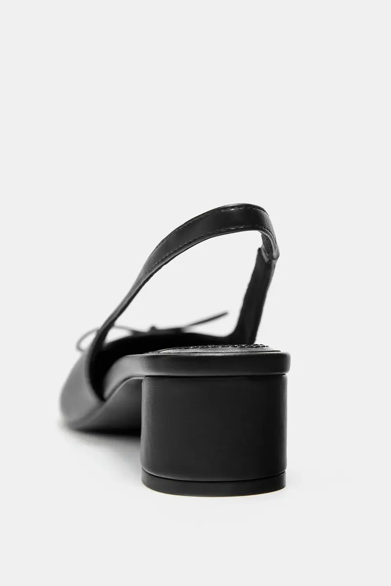 Pull&Bear Ballerine Nero 4194790 miniatura 3