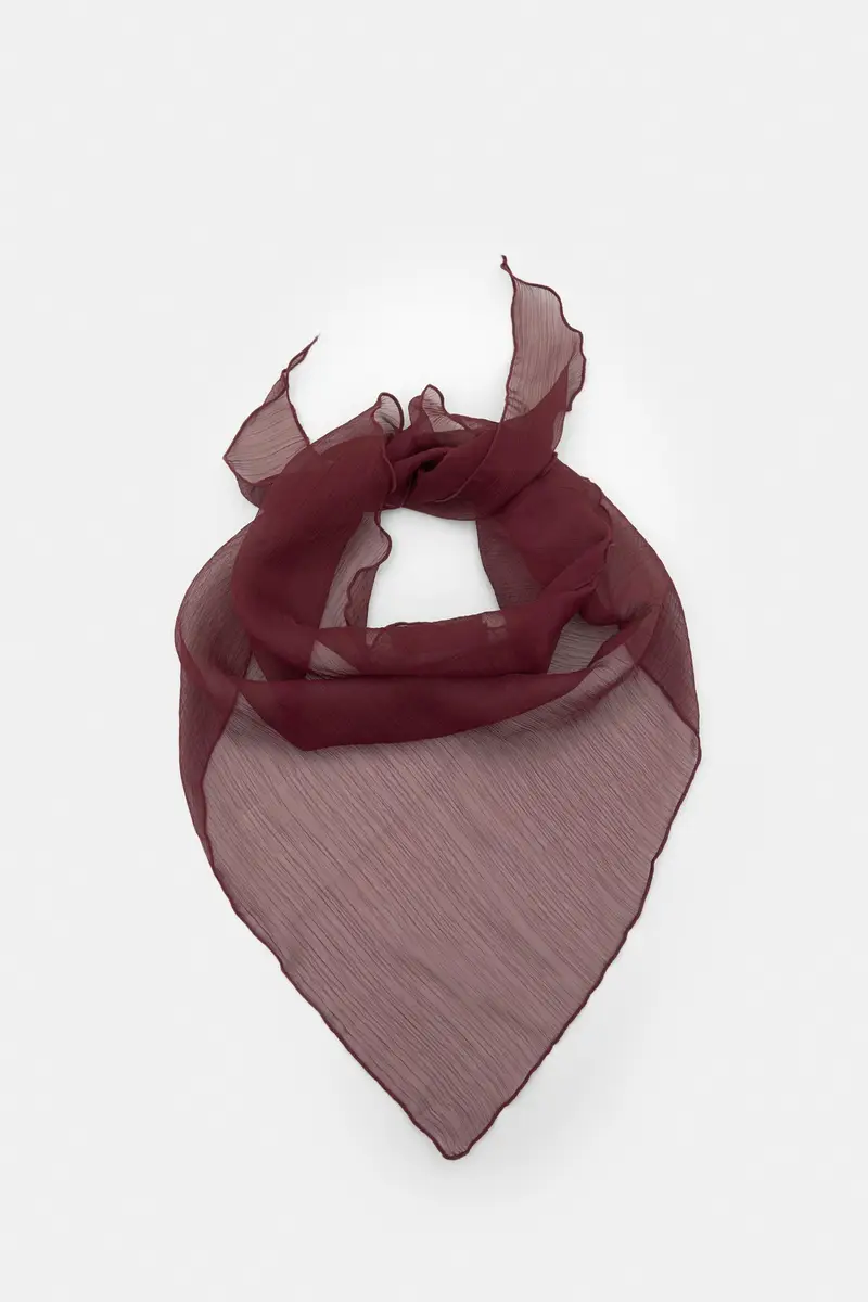 Bandana Effetto Garza Granata chiaro