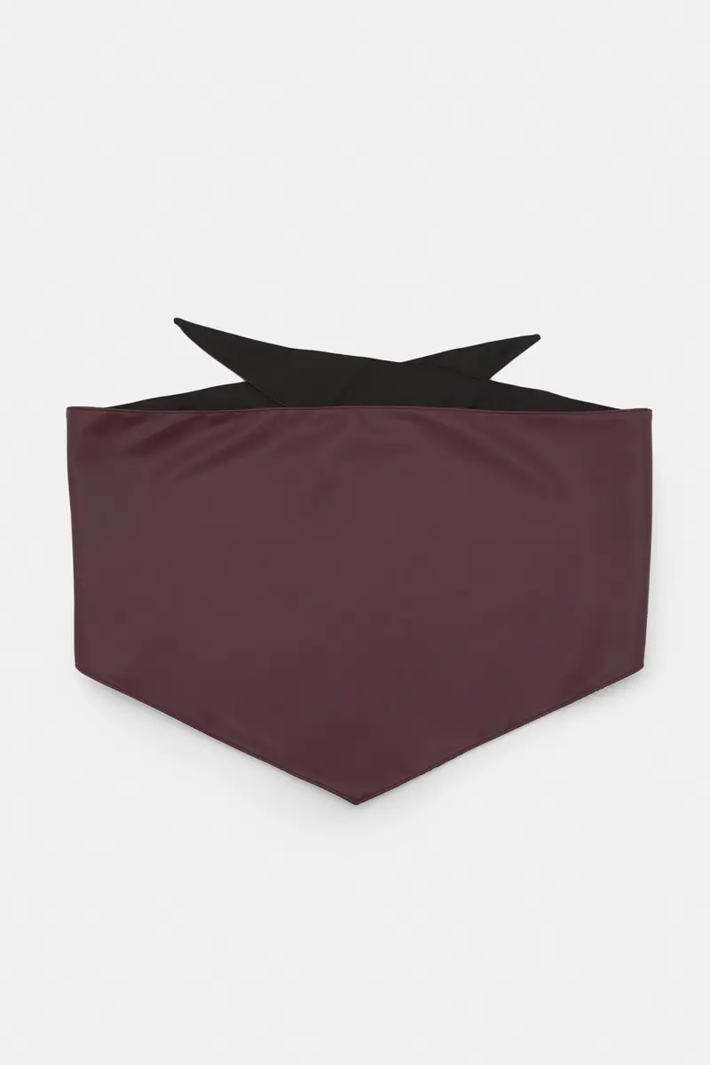 Bandana Finta Pelle Burgundy