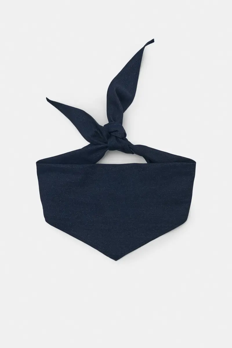 Bandana In Denim Azzurro miniatura 3