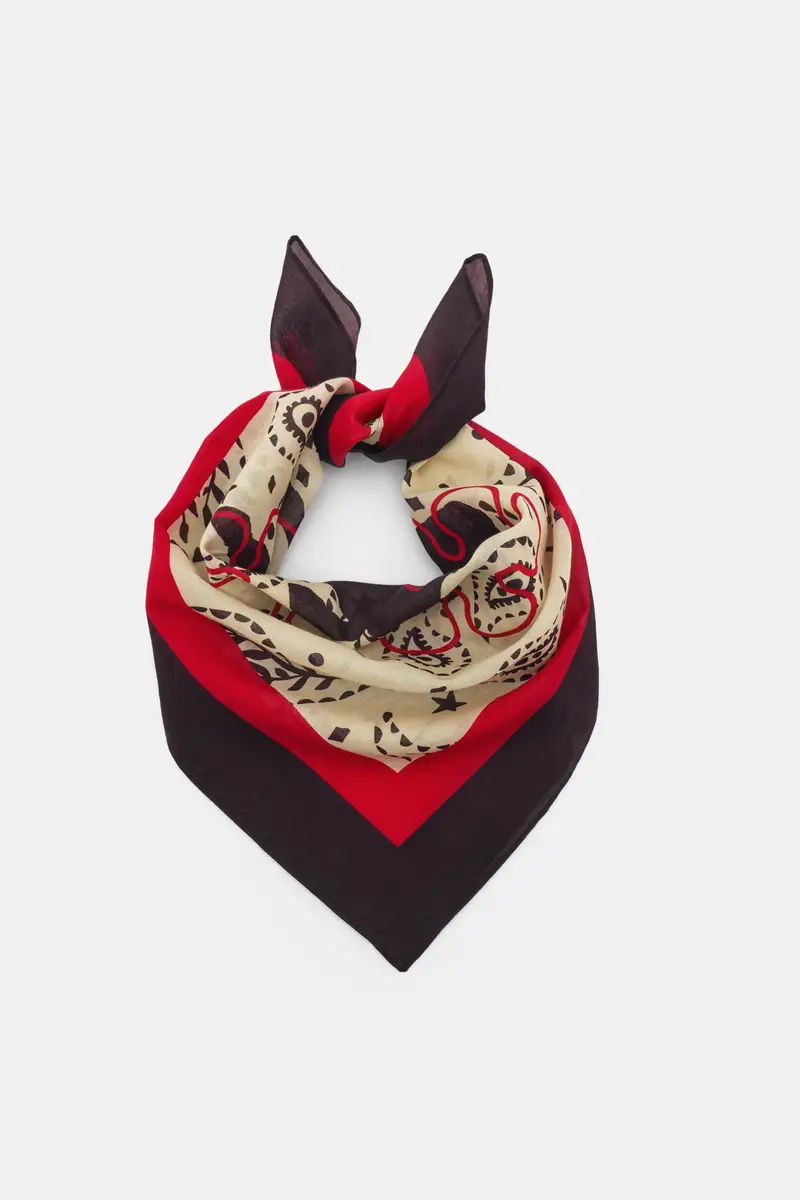 Bandana Montserrat Messeguer Marrone miniatura 3