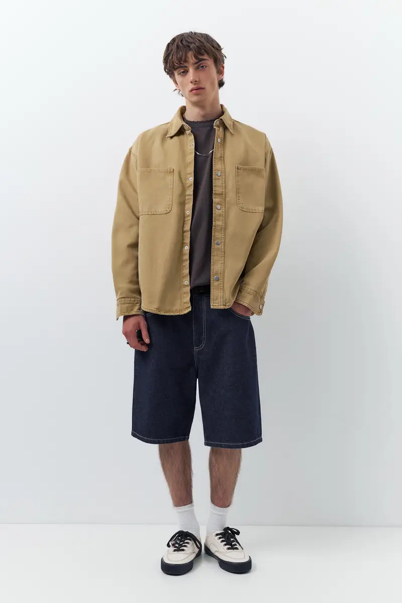 Bermuda Jeans Baggy Blu marino