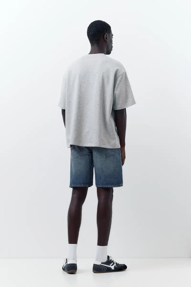 Bermuda Jeans Standard Azzurro medio miniatura 3