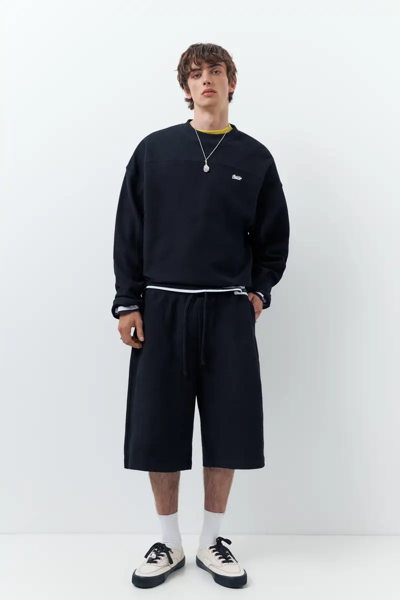 Bermuda Jogger Stwd Nero