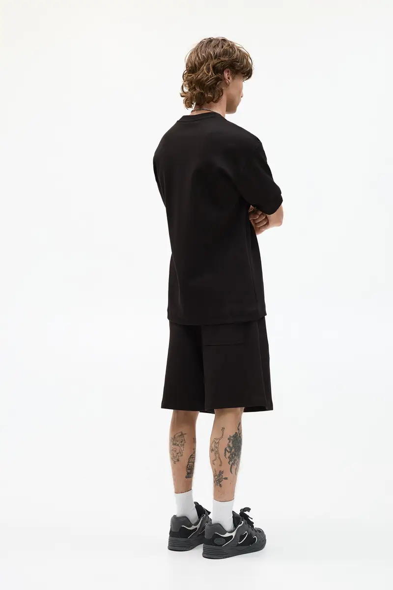 Bermuda Tuta Interlock Nero miniatura 2