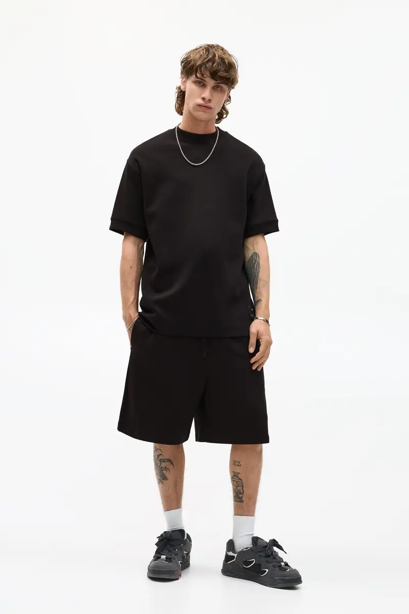 Bermuda Tuta Interlock Nero