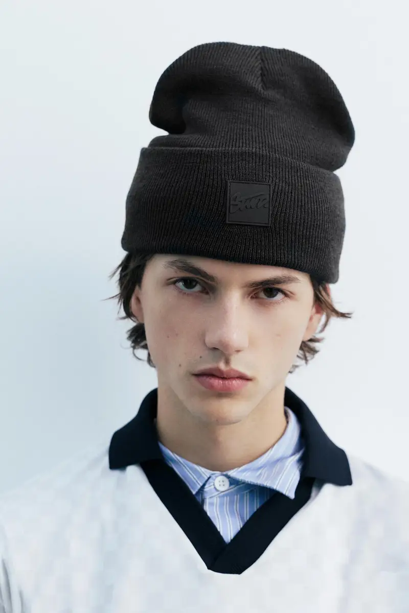 Berretto Beanie Grigio antracite miniatura 2