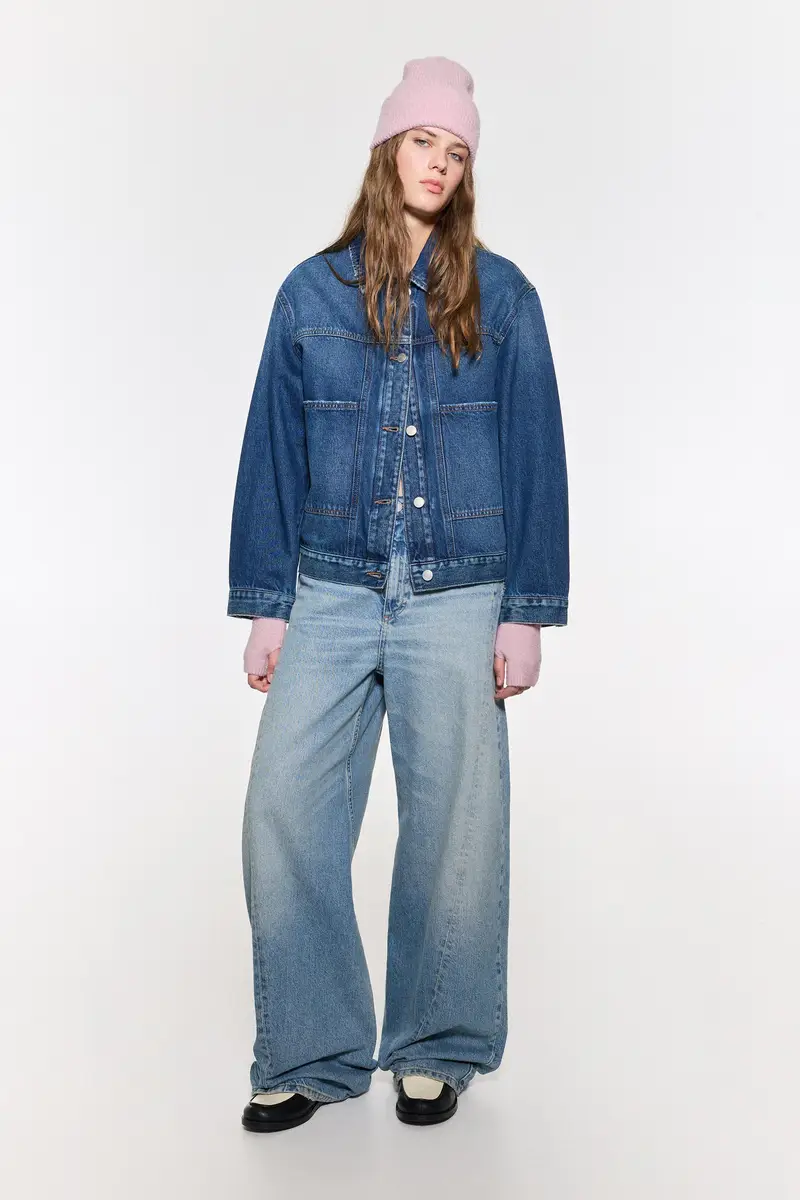 Berretto Beanie In Maglia Rosa miniatura 3