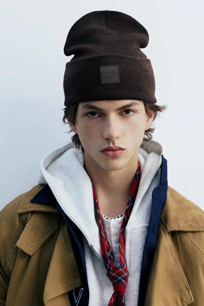 Berretto Beanie Marrone miniatura 2