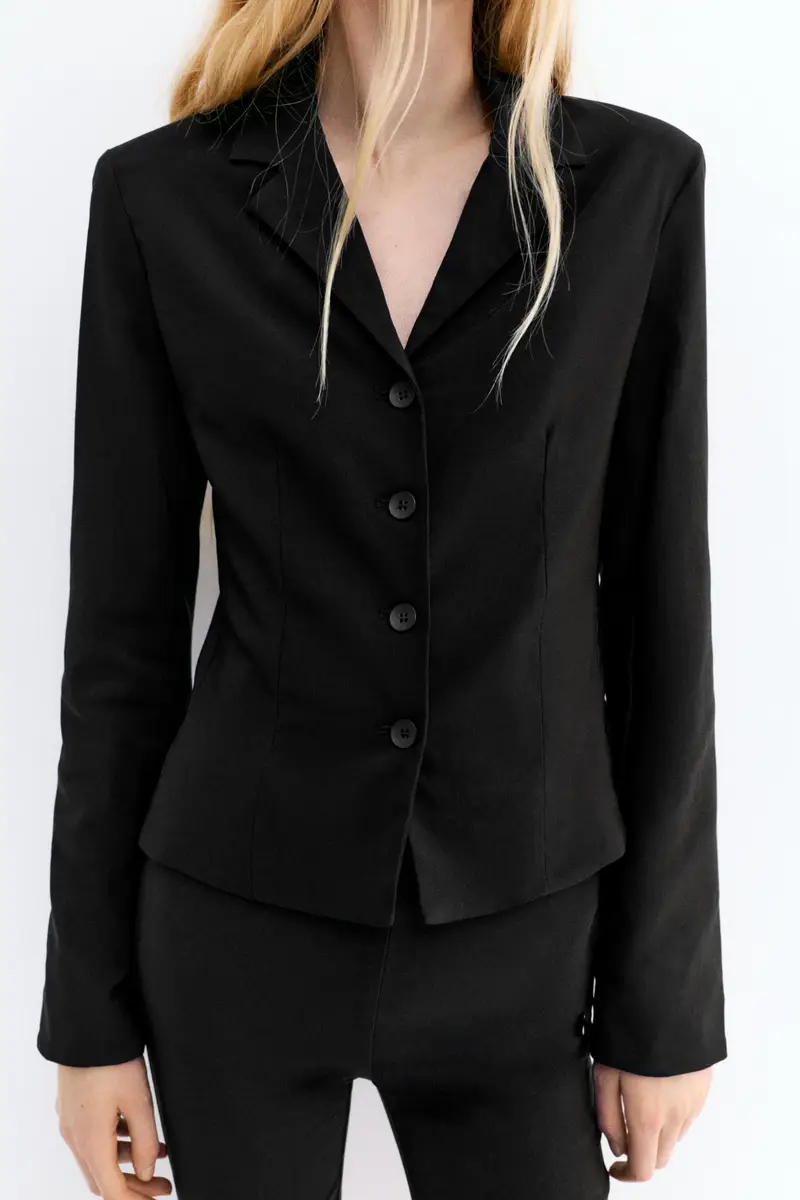 Pull&Bear Blazer Nero 4291909 miniatura 3