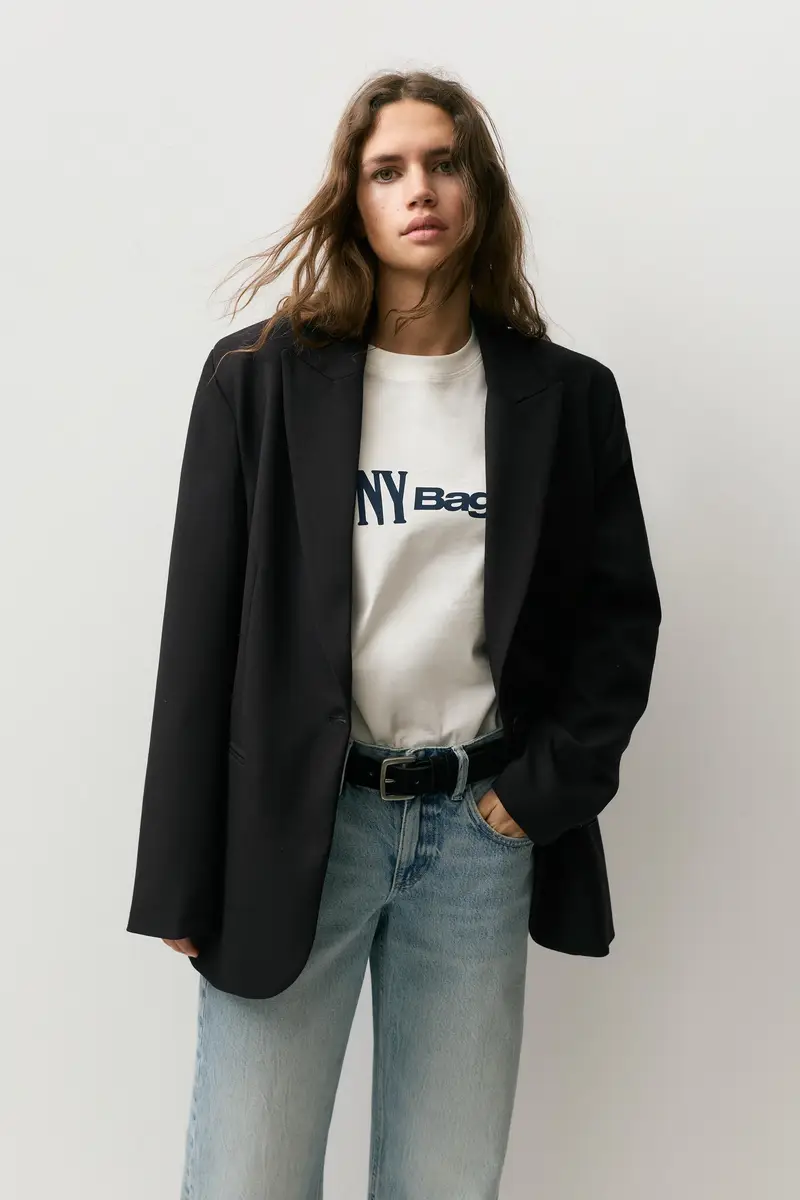 Pull&Bear Blazer Nero 4188994 miniatura 2