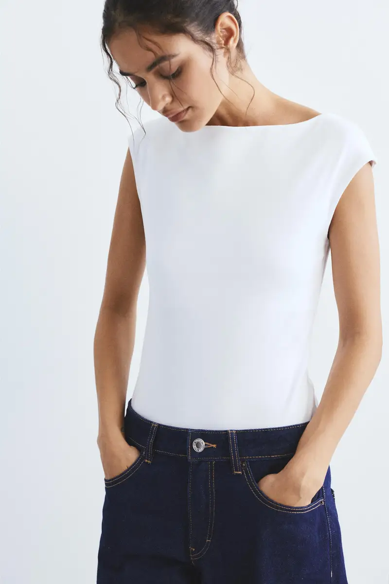 Pull&Bear Body Bianco 4235957 miniatura 2