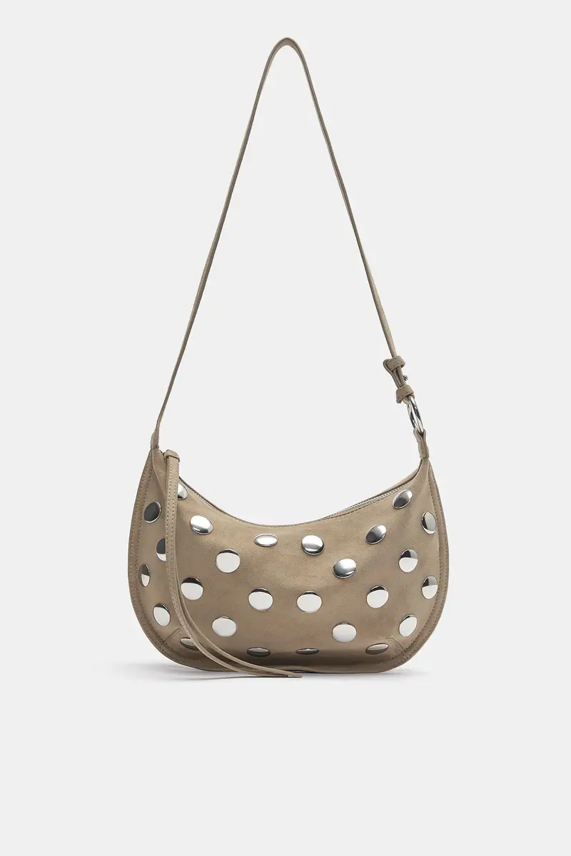 Pull&Bear Borsa a spalla Beige 4206003 miniatura 2