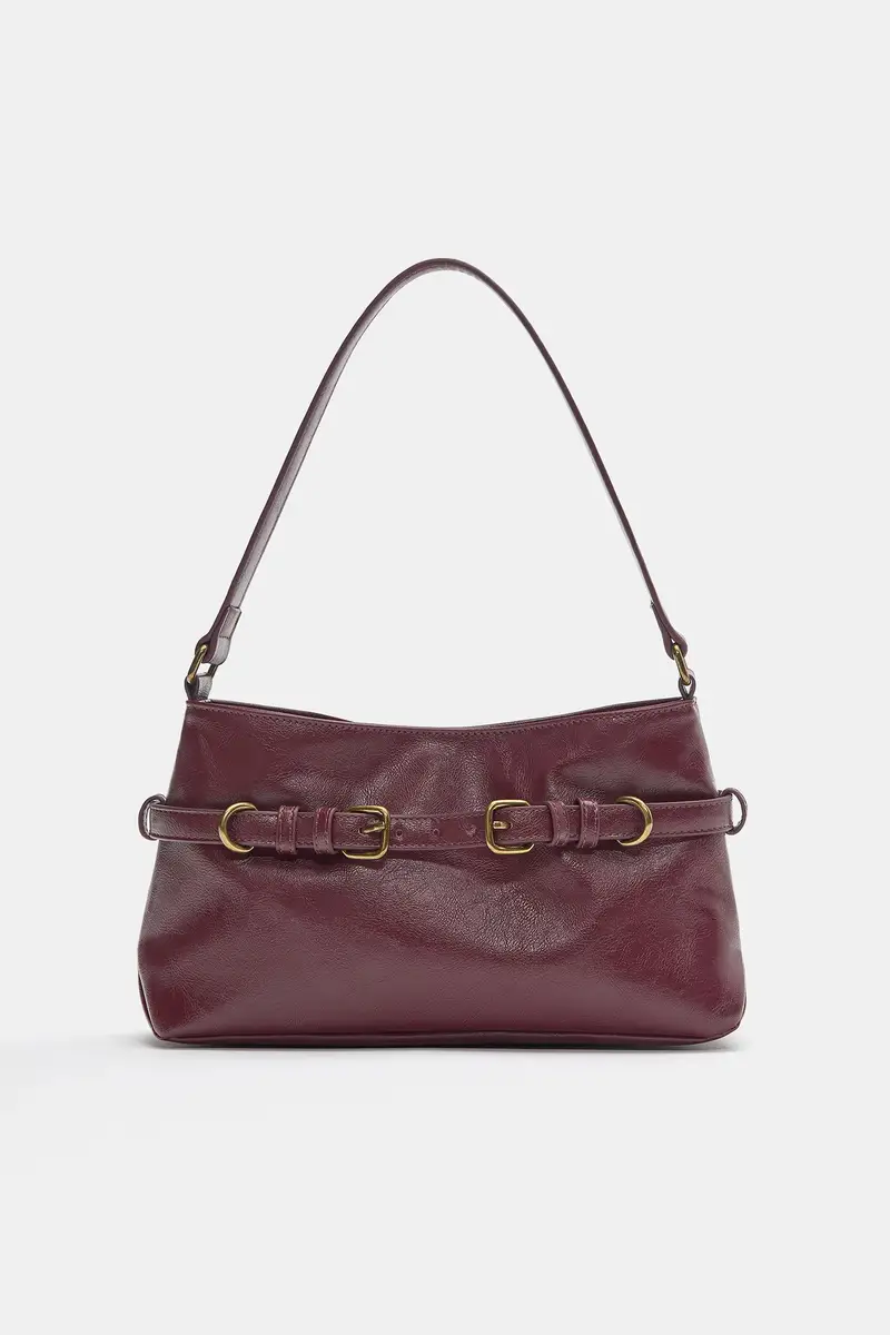 Pull&Bear Borsa a spalla Bordeaux 4164946 miniatura 2