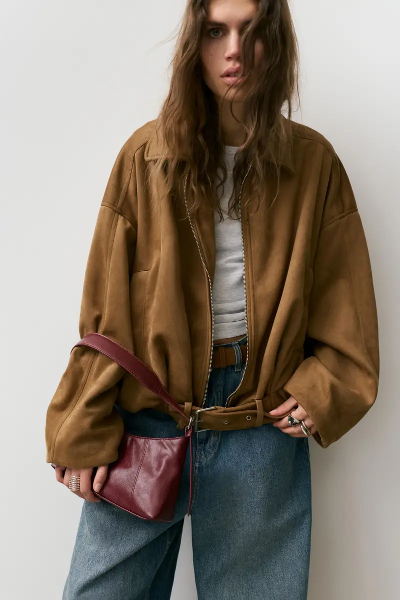 Pull&Bear Borsa a spalla Bordeaux 4164937