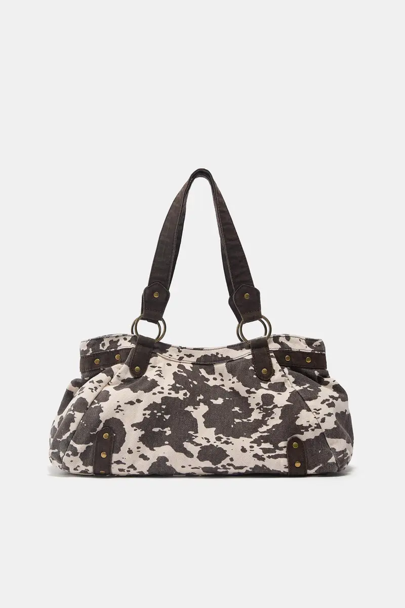 Borsa A Spalla Mucca Abbinato miniatura 2