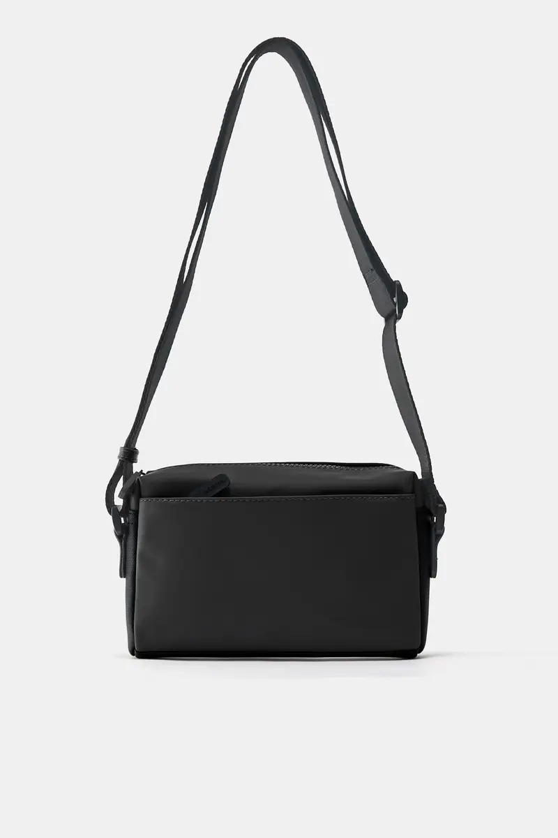 Borsa A Tracolla Gommata Nero