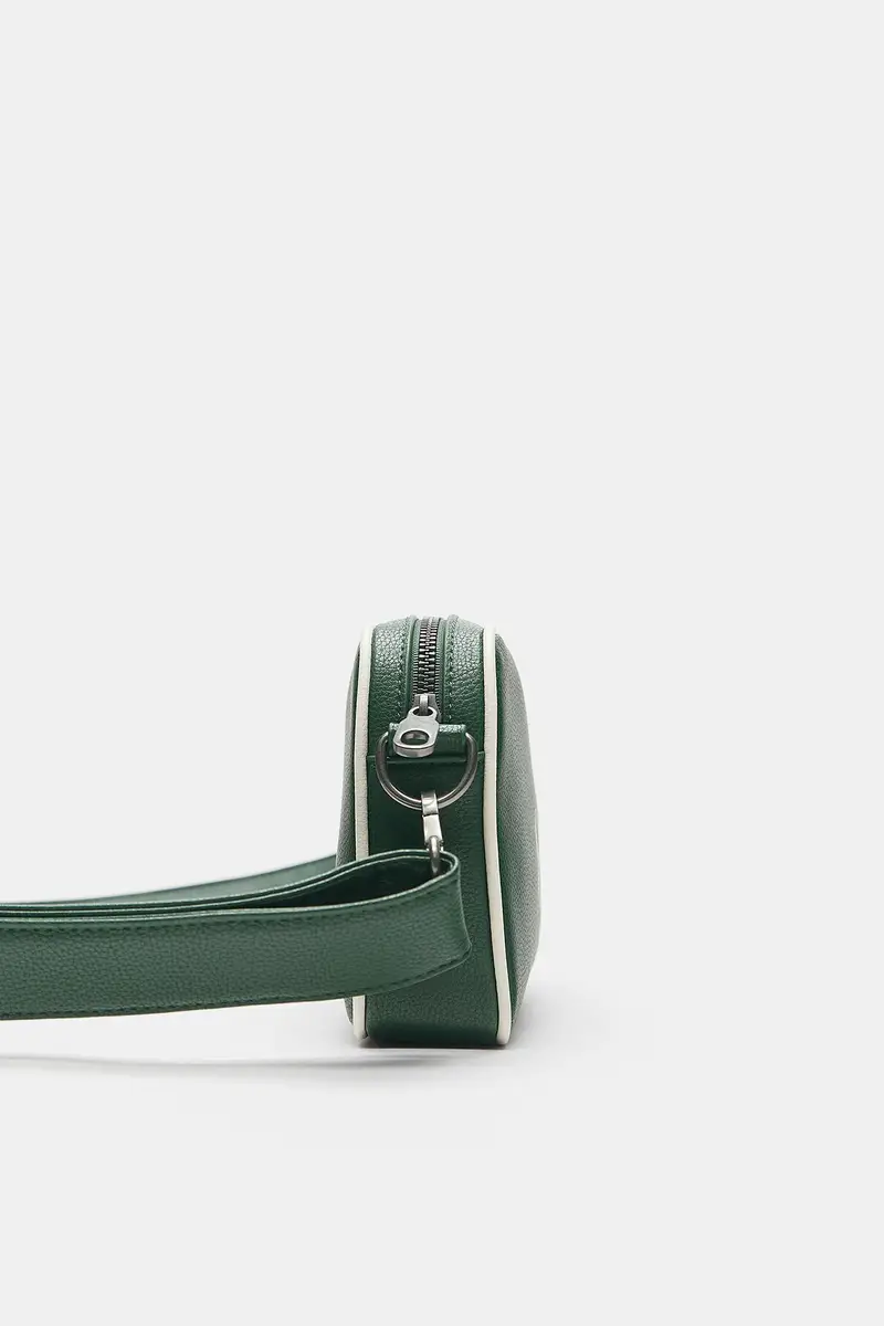 Borsa A Tracolla Retrò Verde miniatura 2