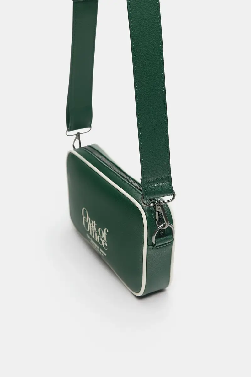 Borsa A Tracolla Retrò Verde miniatura 3