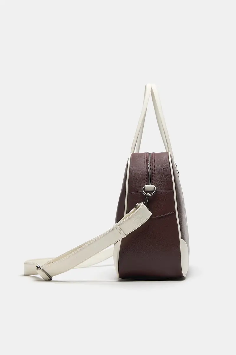 Borsa Bowling Retrò Bordeaux miniatura 3