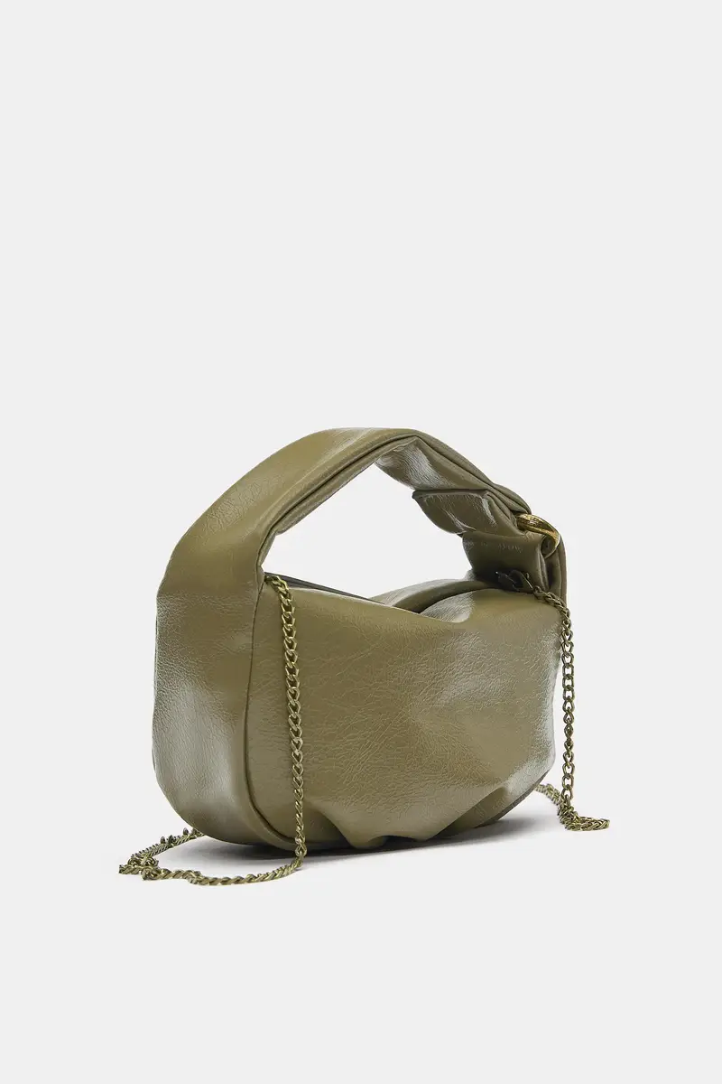 Borsa Con Anello Kaki miniatura 3