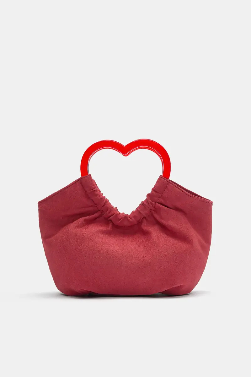 Borsa Con Cuore Rosso miniatura 2
