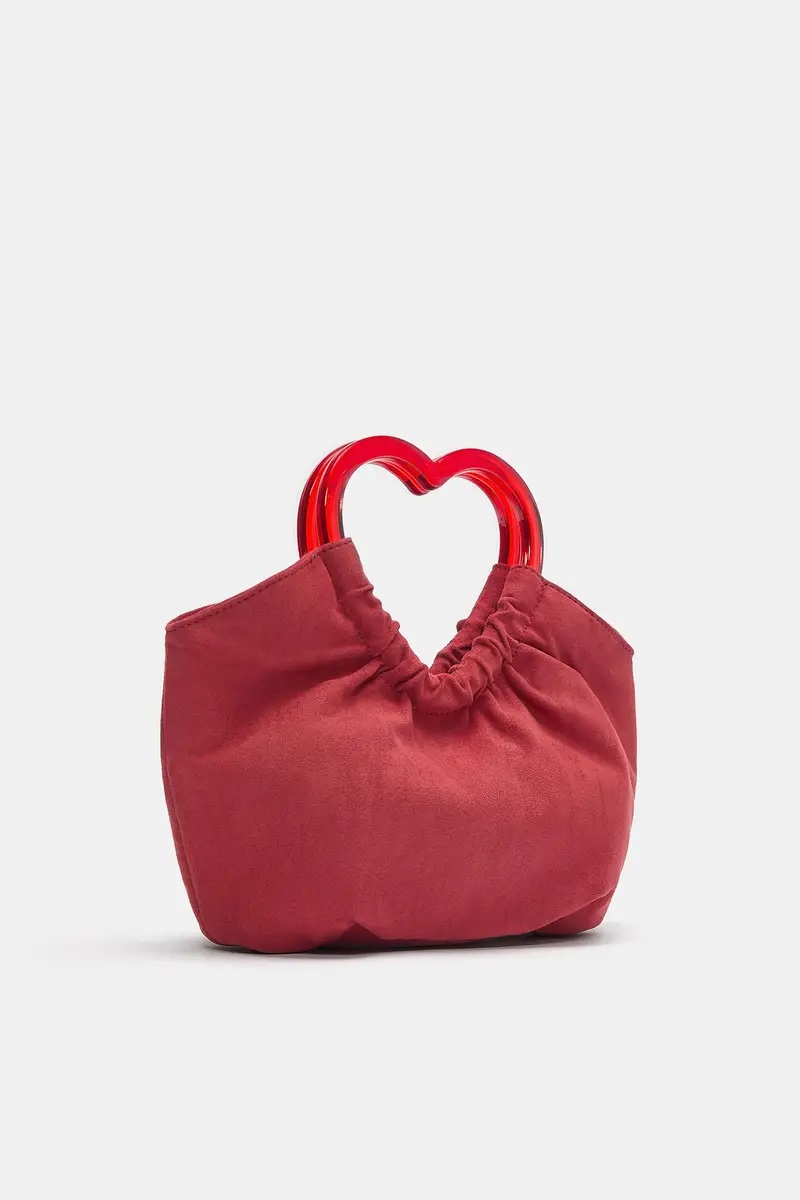 Borsa Con Cuore Rosso miniatura 3