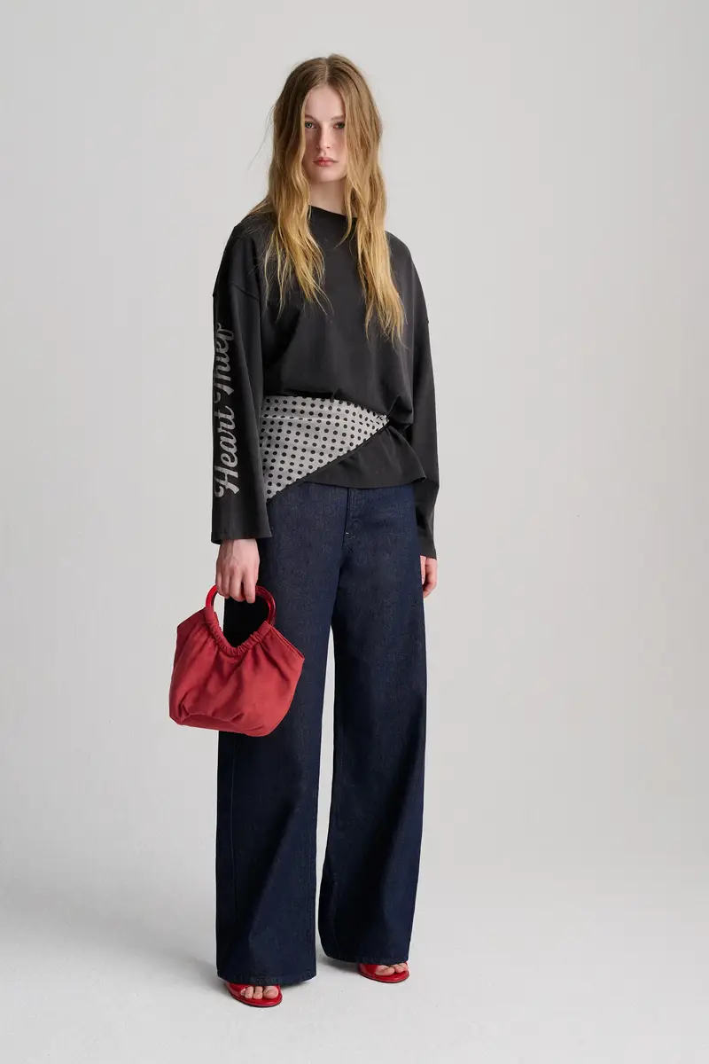 Borsa Con Cuore Rosso