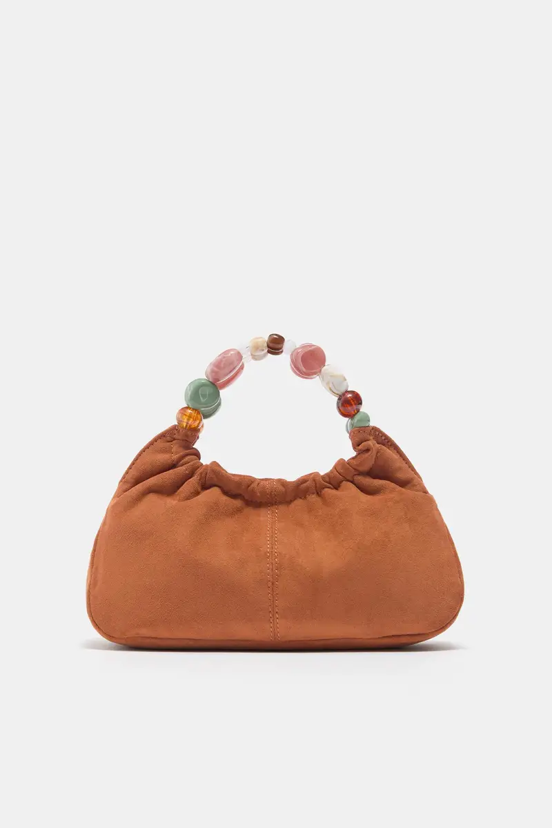 Borsa Con Perline Arancione