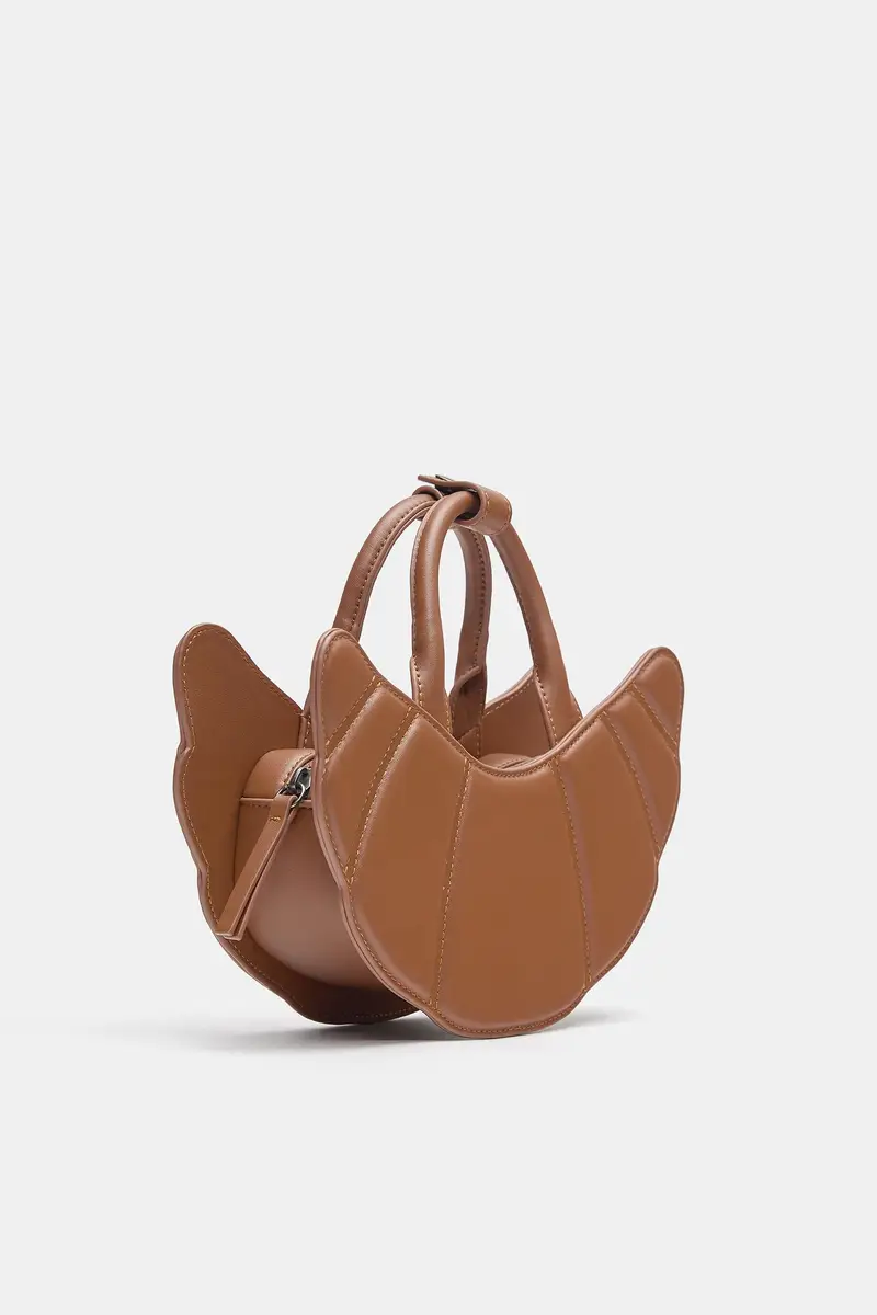 Borsa Croissant Marrone miniatura 3