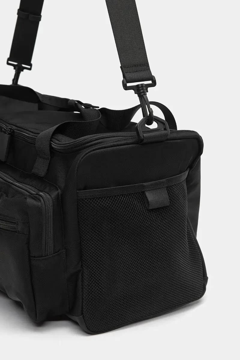 Borsa Da Viaggio Grande Nero miniatura 3