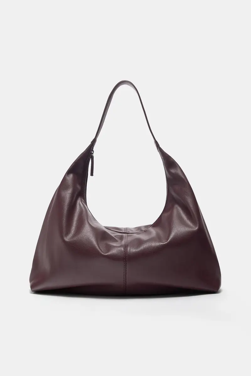 Borsa Shopper Bordeaux miniatura 2