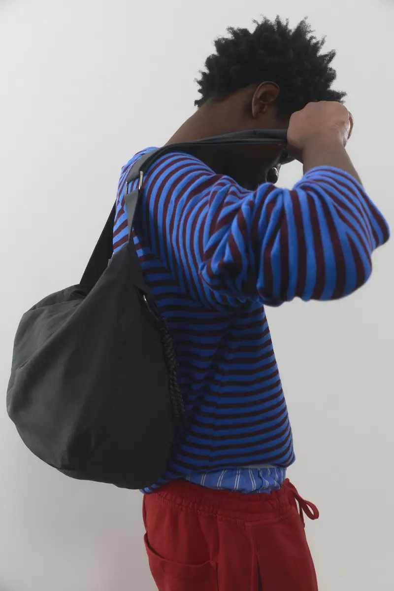 Borsa Shopper Con Decorazione Grigio marengo