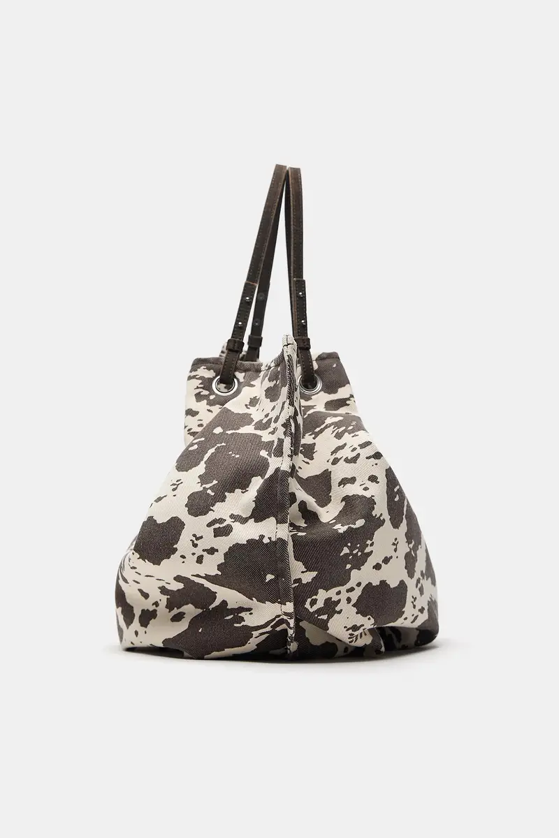 Borsa Shopper Mucca Abbinato miniatura 3