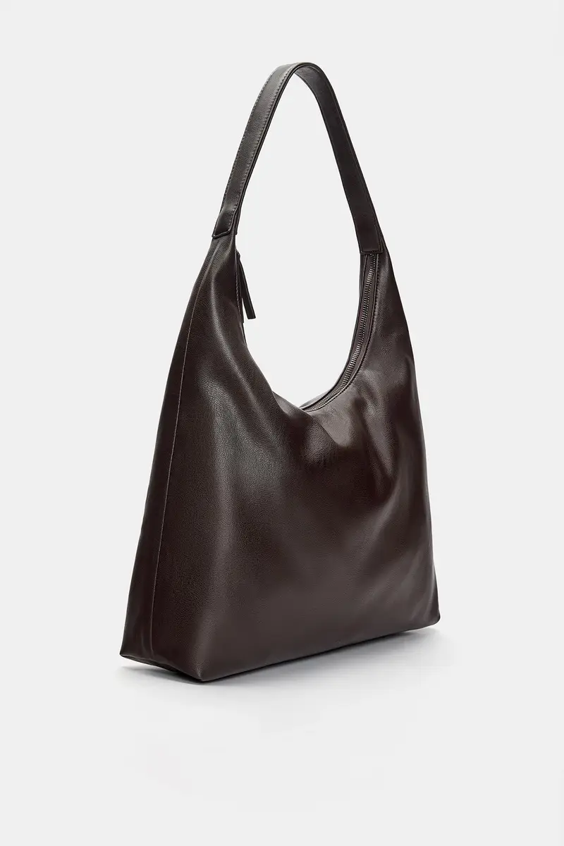 Borsa Shopper Urban Marrone miniatura 2