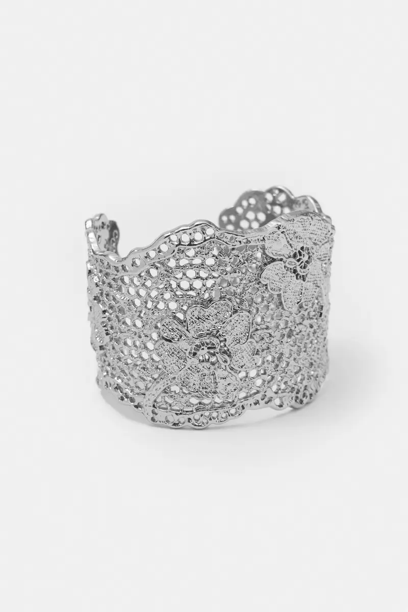 Bracciale Effetto Pizzo Argento miniatura 3