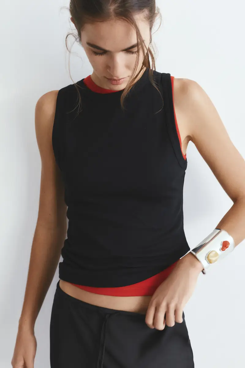 Bracciale Rigido Con Pietre Colorate Argento miniatura 2