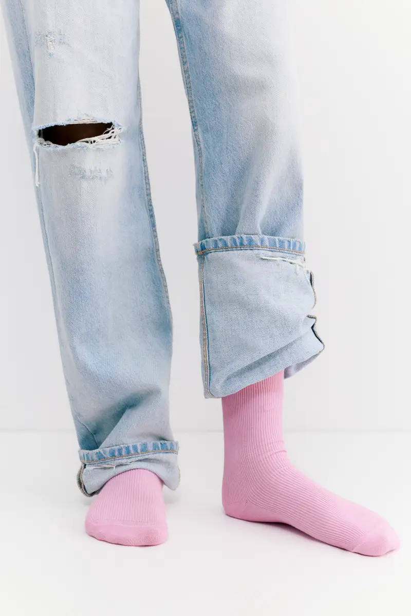 Calzini Basic Rosa miniatura 3