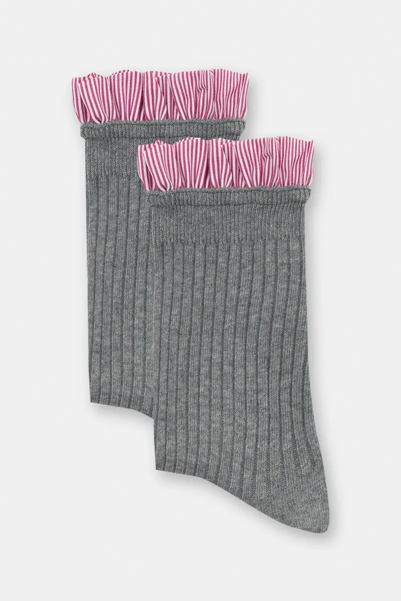 Calzini Combinati Rosso miniatura 3