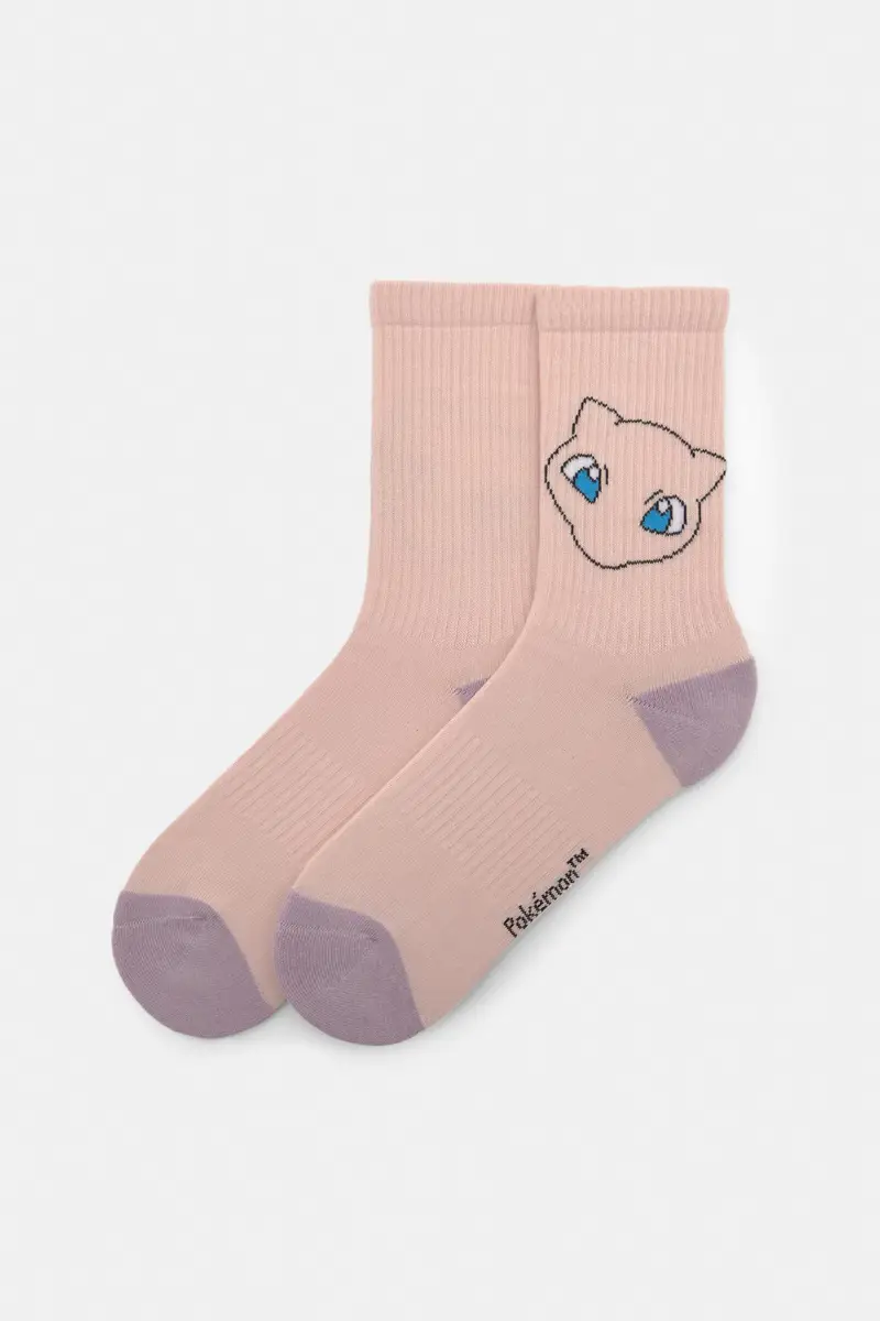 Calzini Pokémon Meowth Rosa pastello