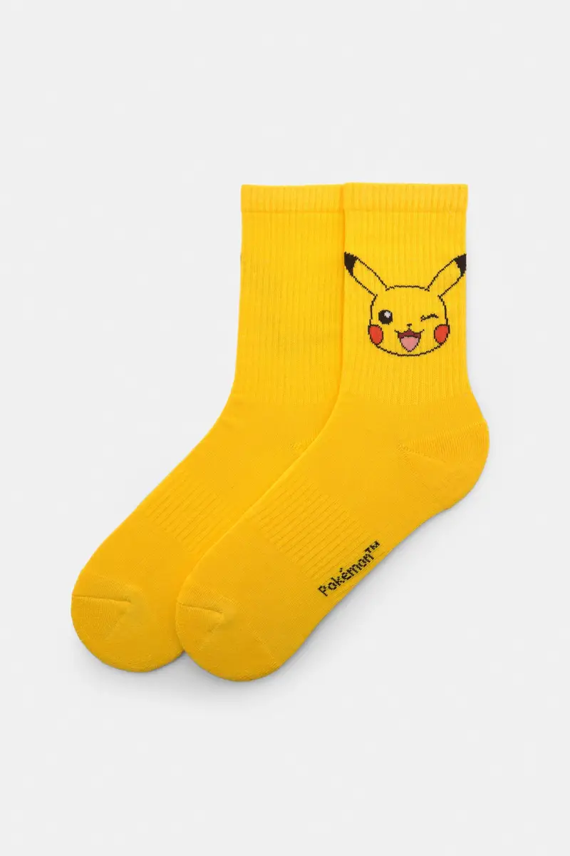 Calzini Pokémon Pikachu Giallo
