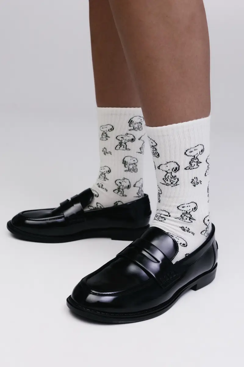 Calzini Sportivi Peanuts Bianco miniatura 3