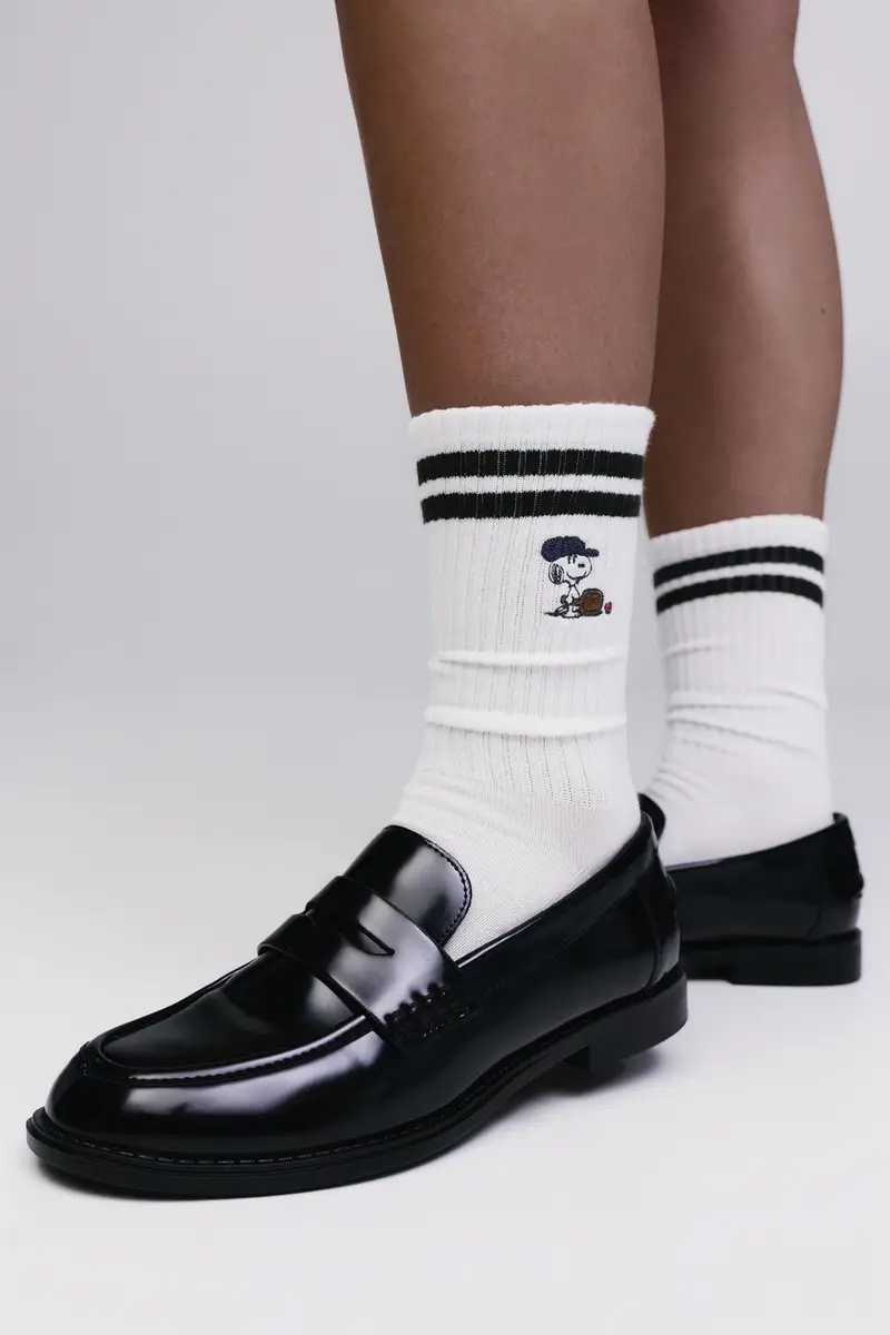 Calzini Sportivi Peanuts Bianco miniatura 3