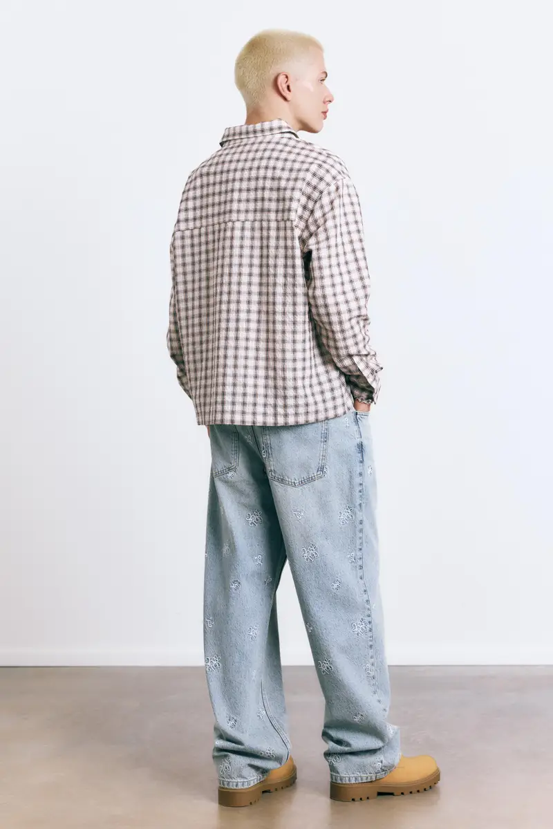 Camicia A Quadri Stwd Bianco rotto miniatura 3